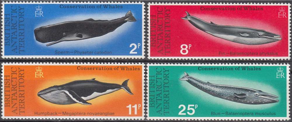   British Antarctic Territory 1977 Michel 64 - 67 Neuf ** Cote (2005) 47.00 Euro Baleines