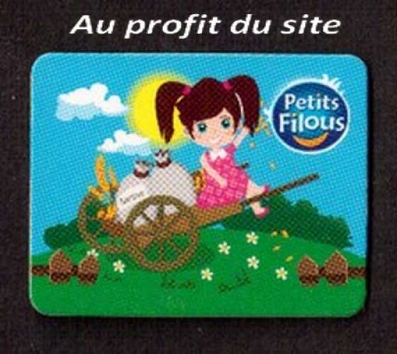  Au profit du site magnet fillette - carriole - farine - ruches   Petits filous 