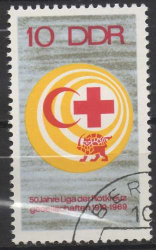 Allemagne RDA 1969 - Y & T :1158 - Croix Rouge