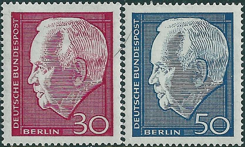 Allemagne - Berlin - 1967 - Y&T 289 à 290** - MNH - 