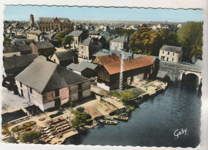 cpsm 44  Nort-sur-Erdre Vue générale Pont Saint-georges sur l'Erdre 