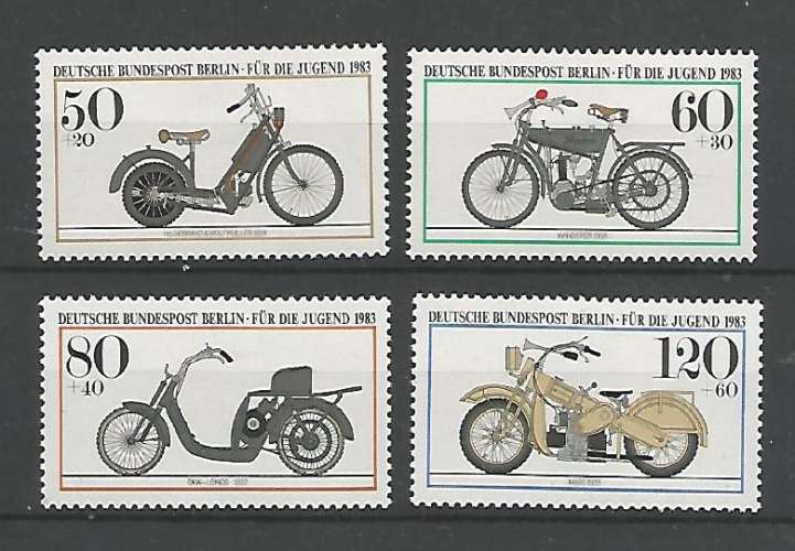 Berlin - 1983 - Motos - Tp n° 655 / 8 - Neufs **