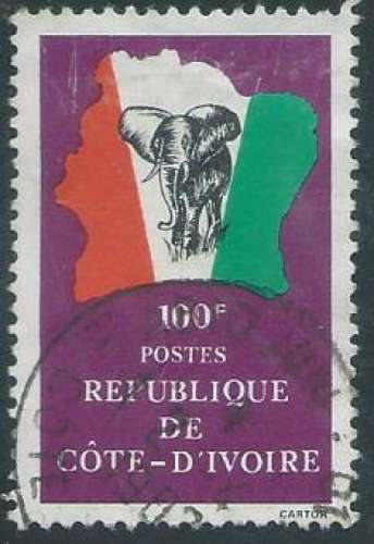 Côte d'Ivoire - Y&T 0590 (o) - Drapeaux -