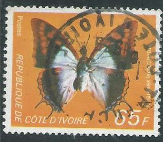 Côte d'Ivoire - Y&T 0470 (o) - Papillons -