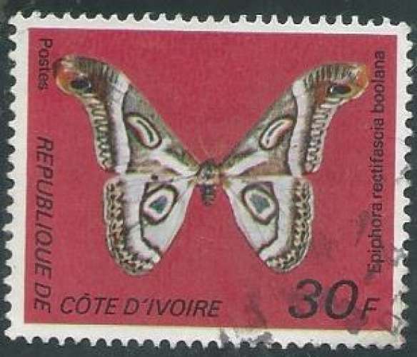 Côte d'Ivoire - Y&T 0440A (o) - Papillons -