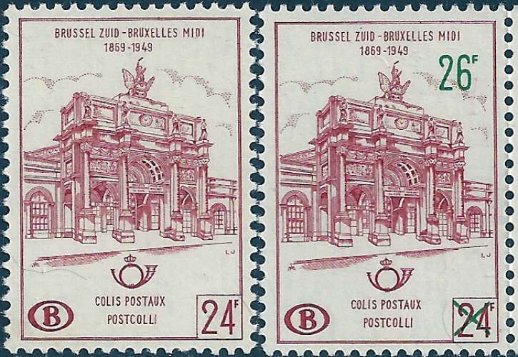 Belgique - 1959 - Y&T cp367 & 374** - MNH - ( Colis Postaux )