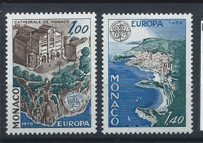 Monaco N°1139/40** (MNH) 1978 - Europa