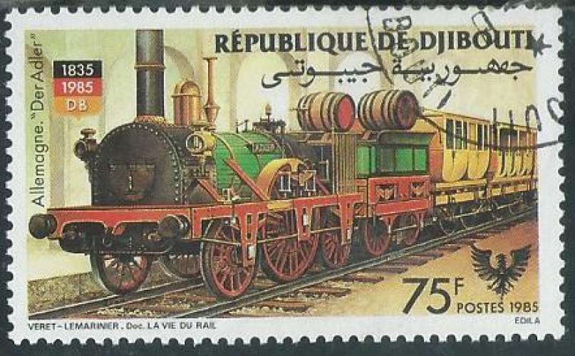 Djibouti - Y&T 0604 (o) - Locomotive -