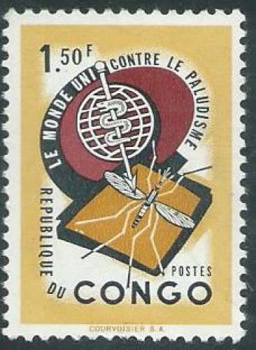 Congo - Kinshasa - Y&T 0462 (**) - Paludisme -