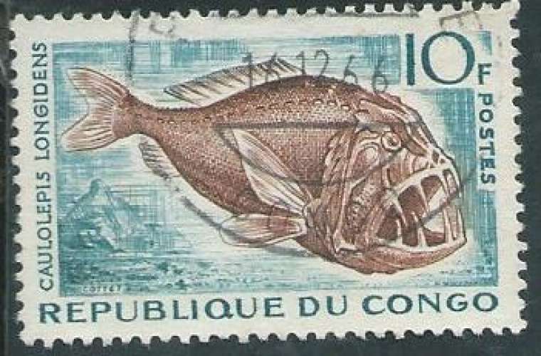 Congo (Brazzaville) - Y&T 0147 (o) - Poissons -