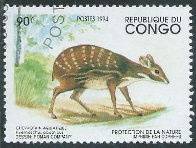 Congo (Brazzaville) - Y&T 0995 (o) - Cervidés -