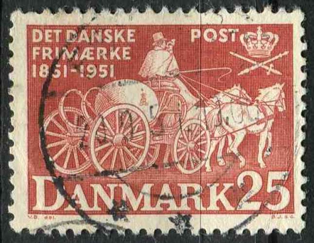 DANEMARK 1951 OBLITERE N° 342