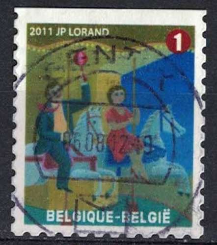 Belgique 2011 Oblitéré Used Foire Foraine Carrousel avec des chevaux