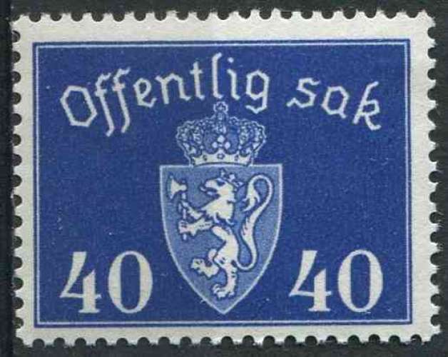 NORVEGE 1946 NEUF* CHARNIERE SERVICE N° 56