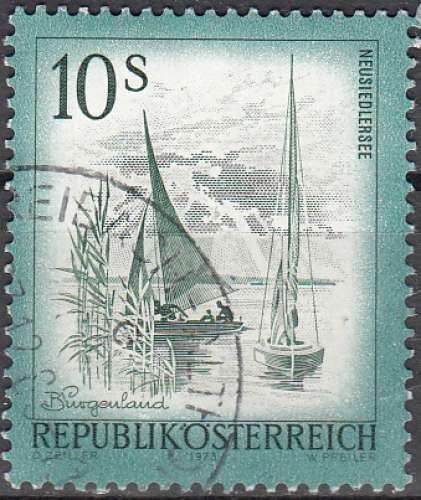 Österreich 1973 Michel 1433 O Cote (2009) 0.20 Euro Vue de Neusiedlersee Cachet rond