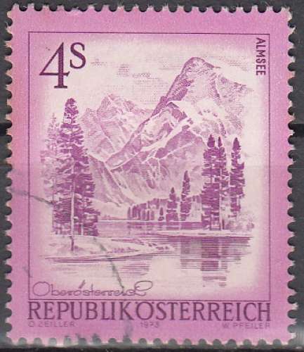 Österreich 1973 Michel 1430 O Cote (2009) 0.20 Euro Vue d'Almsee Cachet rond