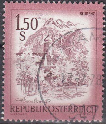 Österreich 1974 Michel 1439 O Cote (2009) 0.20 Euro Vue de Bludenz Cachet rond
