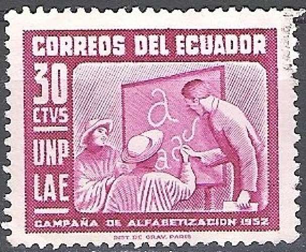 Ecuador 1953 Michel 806 O Cote (2005) 0.10 Euro Education des adultes Cachet rond