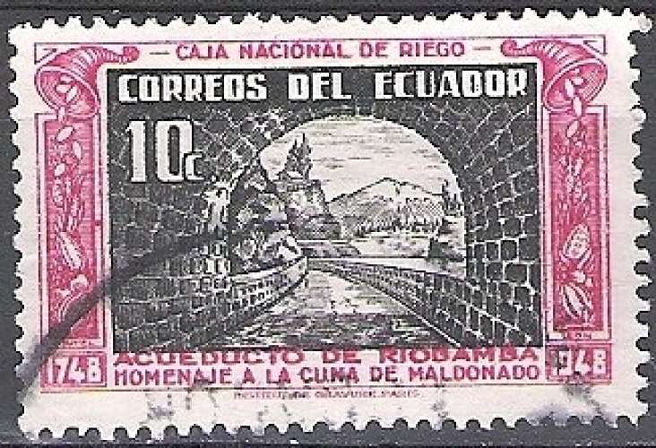 Ecuador 1948 Michel 699 O Cote (2005) 0.20 Euro Pont-aqueduc de Riobamba Cachet rond