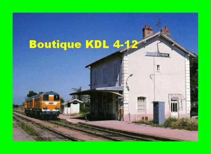 ART 035 - Loco BB 2003 ex BR classe 20 en gare - LA ROCHE EN BRENIL - Côte d'Or - CFD Morvan - SNCF