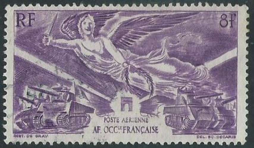 AOF - Poste Aérienne - Y&T 0004 (o) 