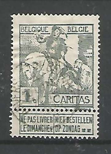 Belgique - 1910 - Caritas - Tp n° 84 - Oblitéré