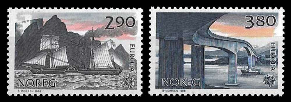 Norvège - Y&T 952 et 953 ** - Europa - année 1988