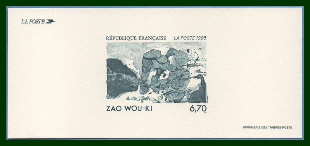 Gravure N° 2928 Zao-Wou-Ki 1995 Peintre