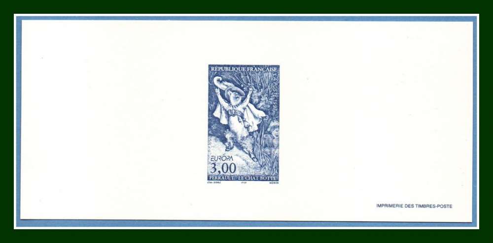 Gravure N° 3058 Europa 1997 Chat Botté
