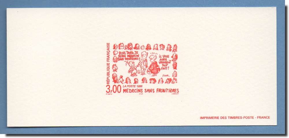 Gravure N° 3205 Médecins sans Frontières 1998 
