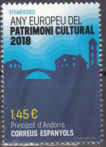 Andorra Español 2018 Patrimoine culturel Neuf ** 