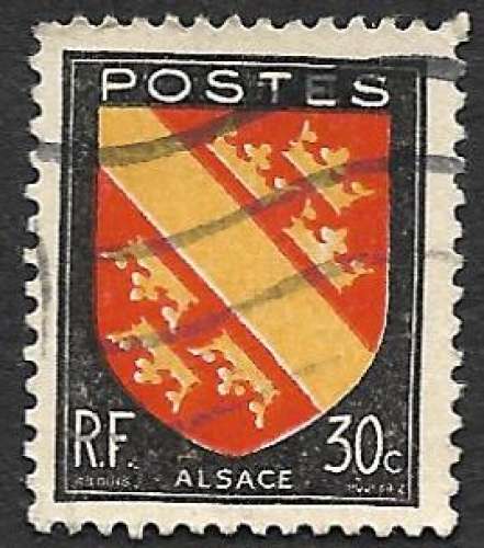 France 1946 Y&T N° 756 oblitéré - Armoiries Alsace 