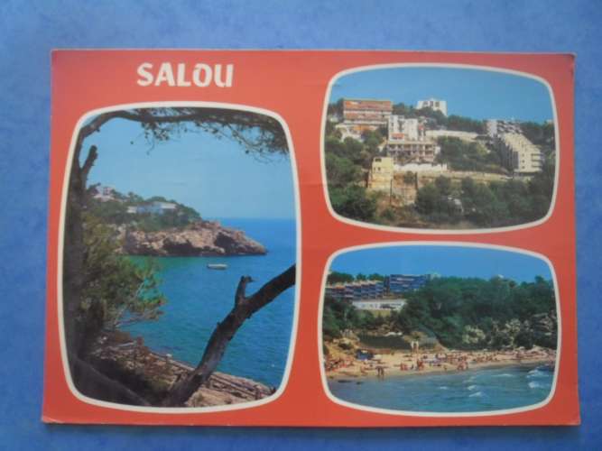 ESPAGNE-SALOU-vues diverses , écrite et circulée , 2 scans