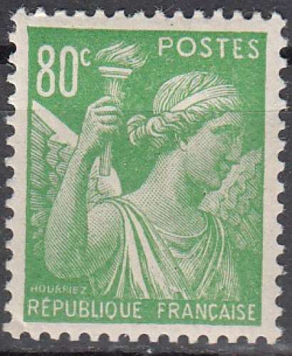 France 1944 Yvert 649 Neuf ** Cote (2015) 0.30 Euro Type Iris