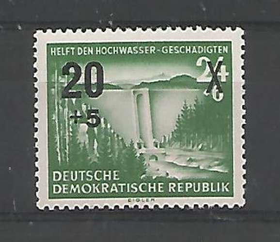 DDR - 1954 - Inondations Surchargé - Tp n° 184 - Neuf **