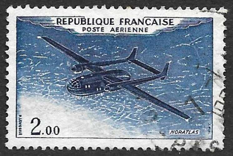 France P.A. 1960-64 Y&T N° 38 oblitéré - Noratlas 