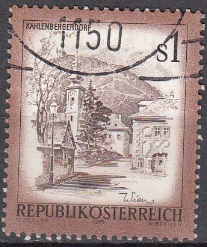 Österreich 1975 Michel 1476 O Cote (2009) 0.20 Euro Vue de Kahlenbergerdorf Cachet rond