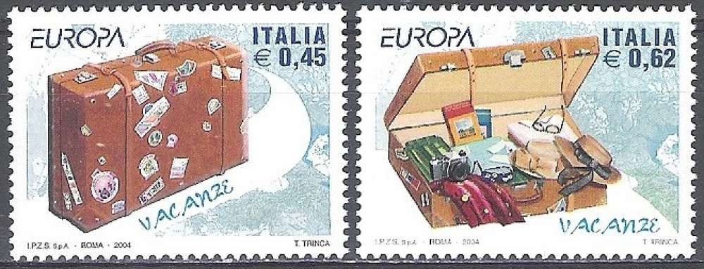 Italia 2004 Michel 2970 - 2971 Neuf ** Cote (2006) 3.50 Euro Europa CEPT Les vacances