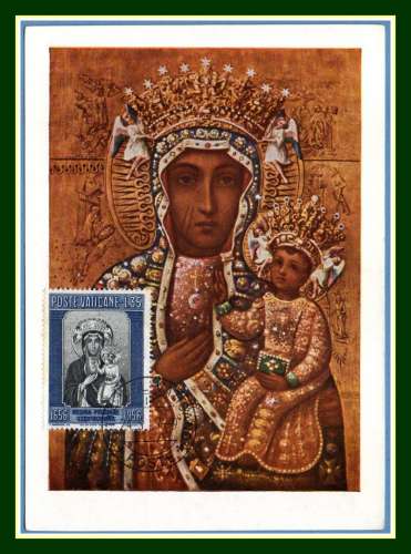 Vatican Carte Maximum N° 234 Vierge 1957 Madonna