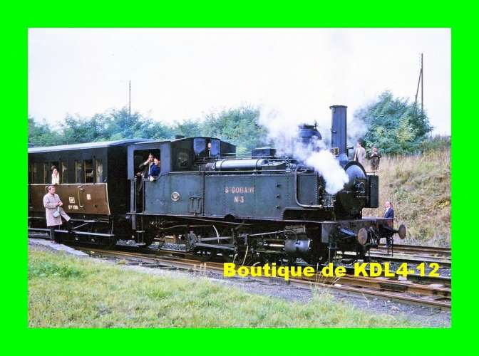 AL 489 - Train - Loco SCAM 030 T n° 3 en gare - BARISIS - Aisne