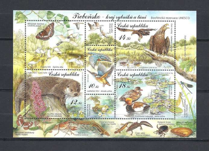 Rep Tcheque  Y & T  B F N° 28**  Oiseaux Papillons