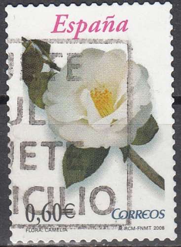 Espagne 2008 Michel 4288 O Cote (2008) 1.20 Euro Fleur Camelia