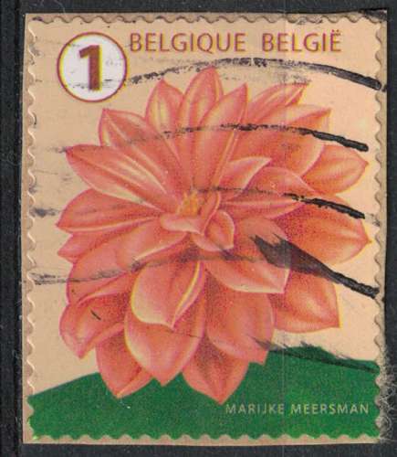 Belgique 2016 Oblitéré Used Fleur Flower Dahlia SU