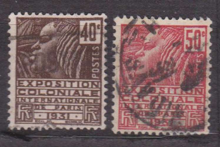 France 1930-1931 YT 271-272 Obl Exposition coloniale