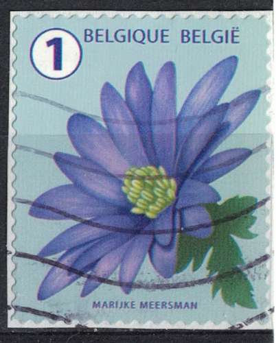 Belgique 2016 Oblitéré Used Flower Fleur Anémone SU