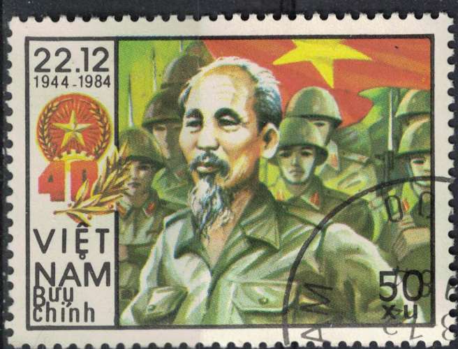 Vietnam 1984 Oblitéré Used Hô Chi Minh avec l'Armée du Peuple Vietnamien