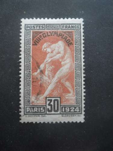 FRANCE N°185 Jeux olympiques de paris 1924 oblitéré 