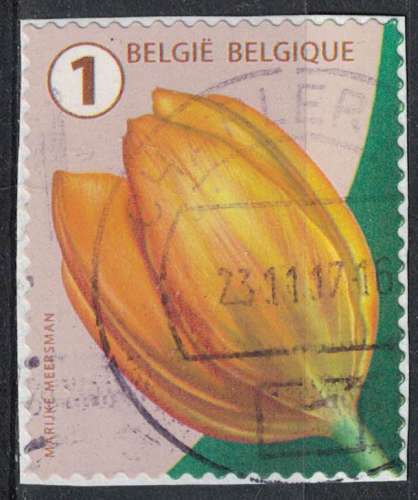 Belgique 2016 Oblitéré Used Flower Fleur Tulip Tulipe SU