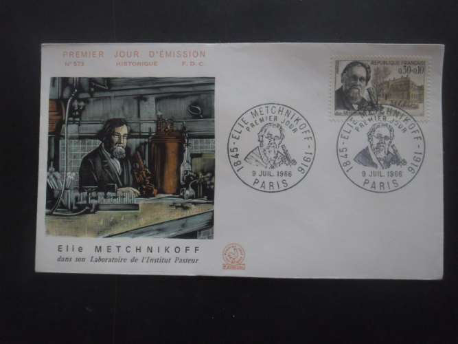 FRANCE FDC Elie Metchnikoff 09-07-1966 Paris