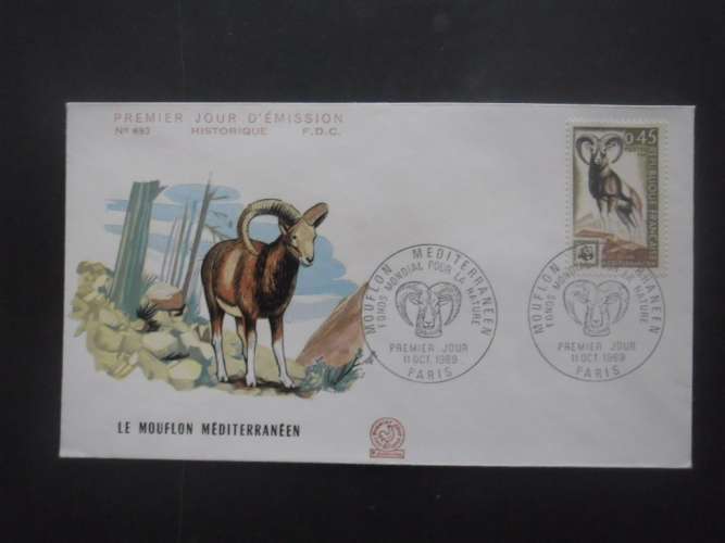 FRANCE FDC Mouflon 11-10-1969 Paris